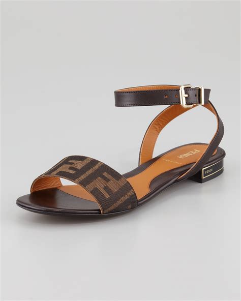 fendi womens flat sandals|Fendi flat sandals women.